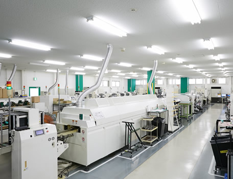 基板実装部門と組立部門を有する日新インダストリーだからできるワンストップ生産